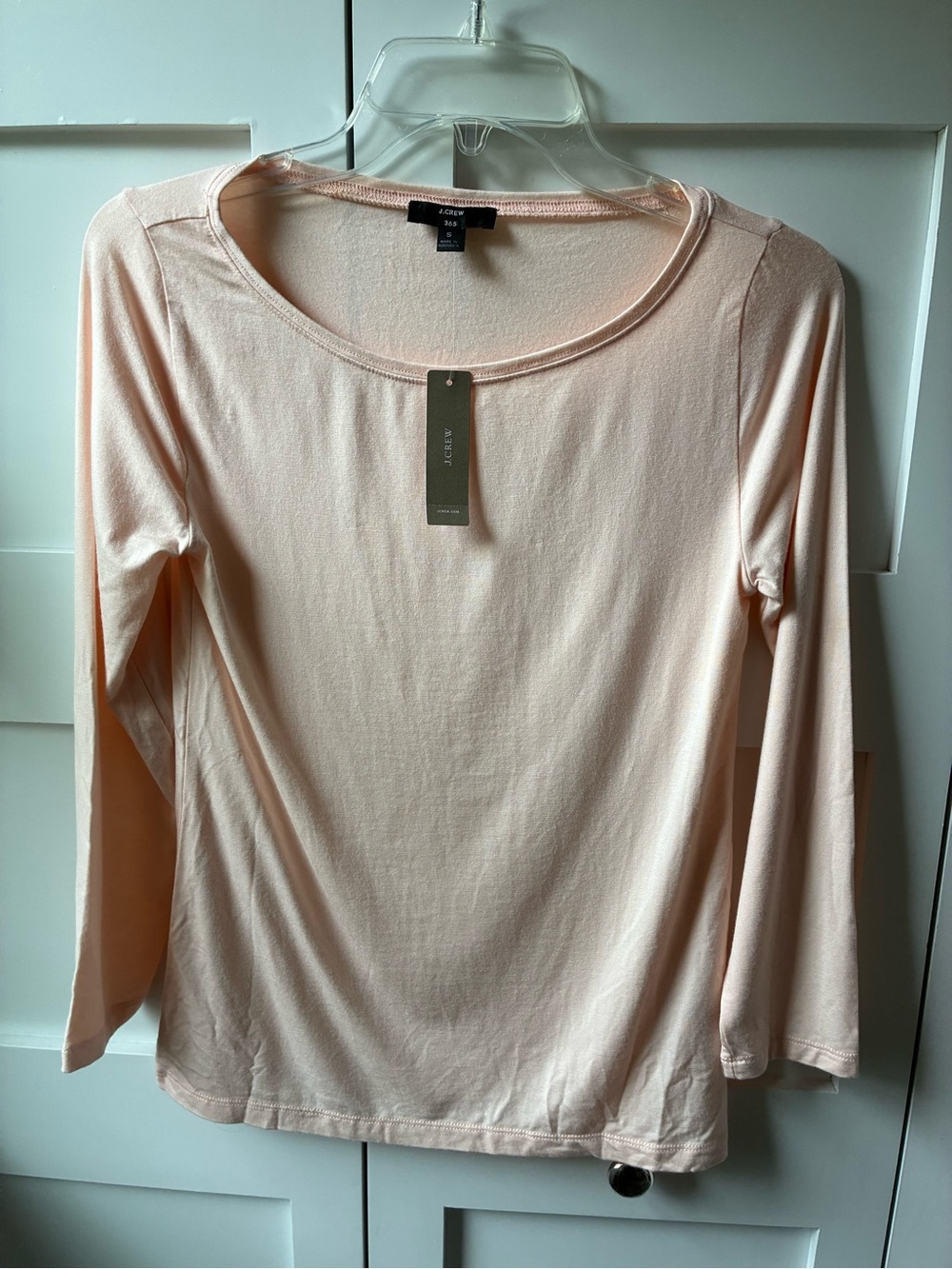 J Crew 365 Peach Long Sleeve Tee NWT